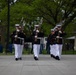Silent Drill Platoon performs for Honor Flight Network at Lincoln Memorial