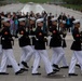 Silent Drill Platoon performs for Honor Flight Network at Lincoln Memorial