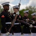 Silent Drill Platoon performs for Honor Flight Network at Lincoln Memorial