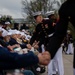 Silent Drill Platoon performs for Honor Flight Network at Lincoln Memorial