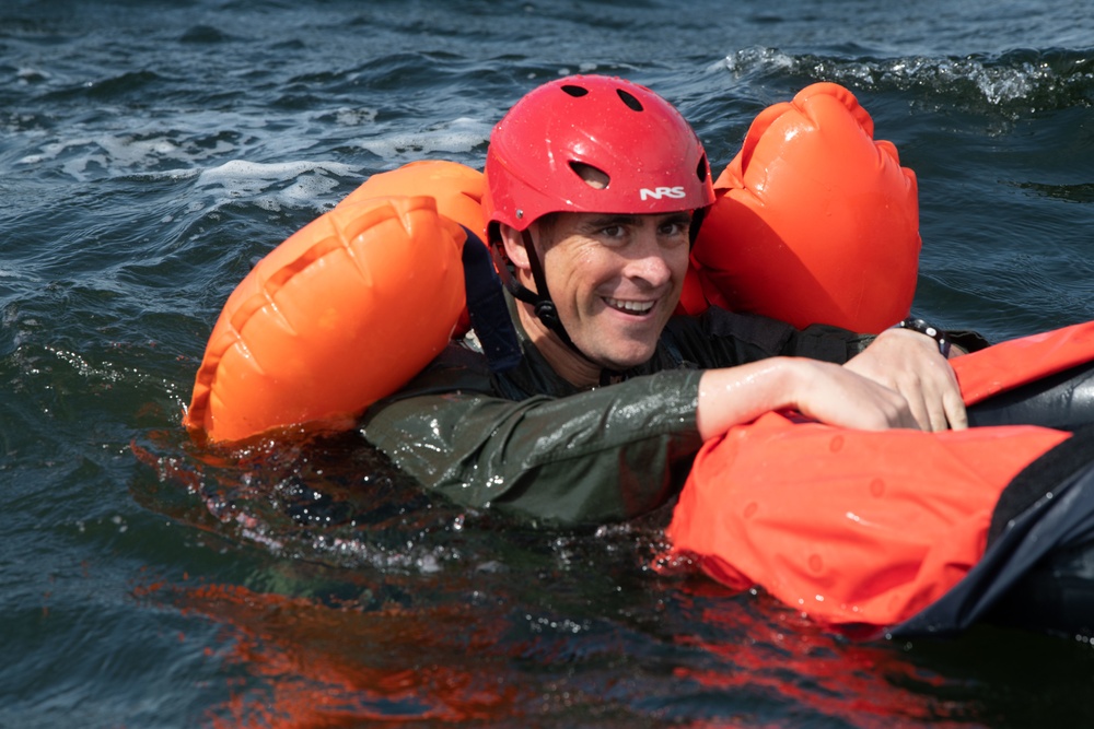 Air Commandos participate in Parachute Water Survival Training