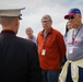 Barracks Marines present “three-round volley” and “Taps” for Honor Flight Network
