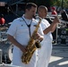Navy Band Cruisers play for Navy Day at Nationals Park
