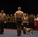 Private Chesty XVI relieves Lance Cpl. Chesty XV as the official Marine Corps mascot