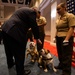 Private Chesty XVI relieves Lance Cpl. Chesty XV as the official Marine Corps mascot