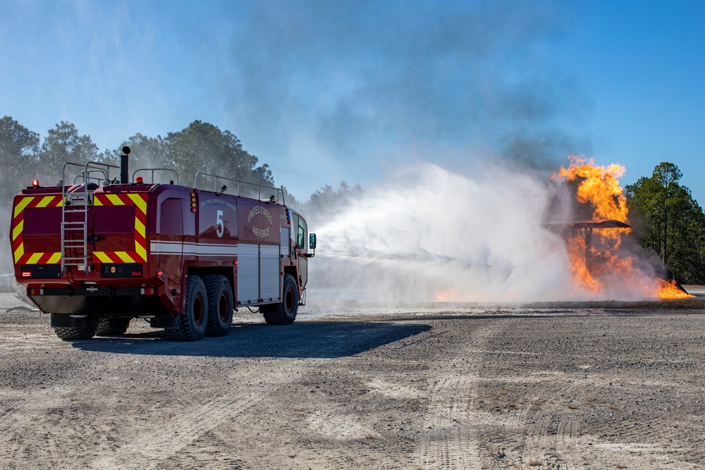 1108th and CRTC Firefighters Conduct Training