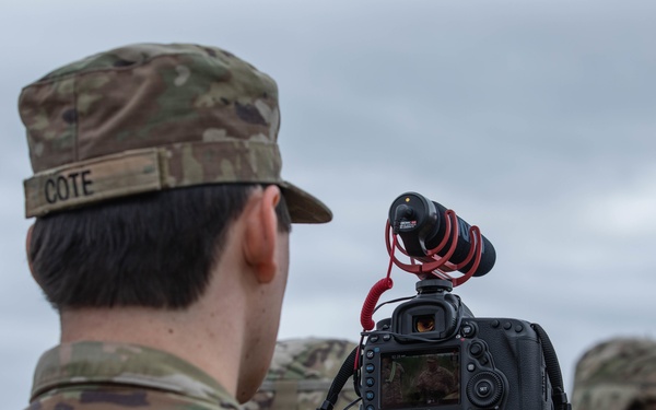 U.S. Army Public Affairs Specialist In Action