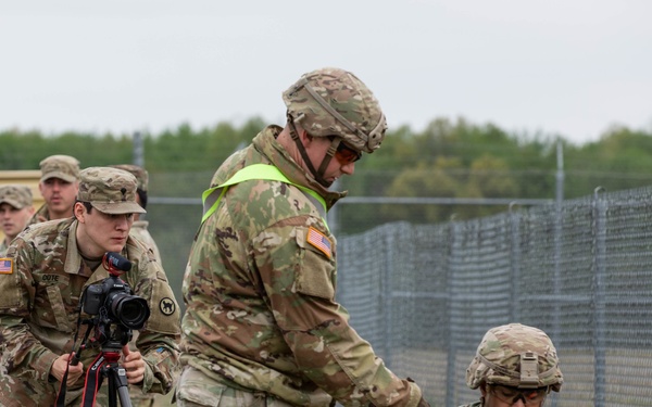 U.S. Army Public Affairs Specialist Shoot Video Footage