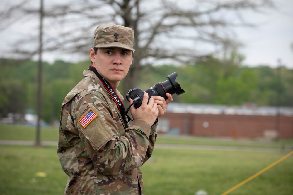 U.S. Army Public Affairs Specialist In Action