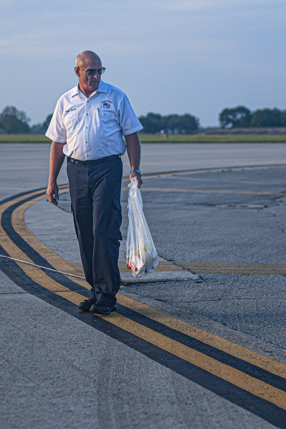 FOD walks ensure clear runways following airshow