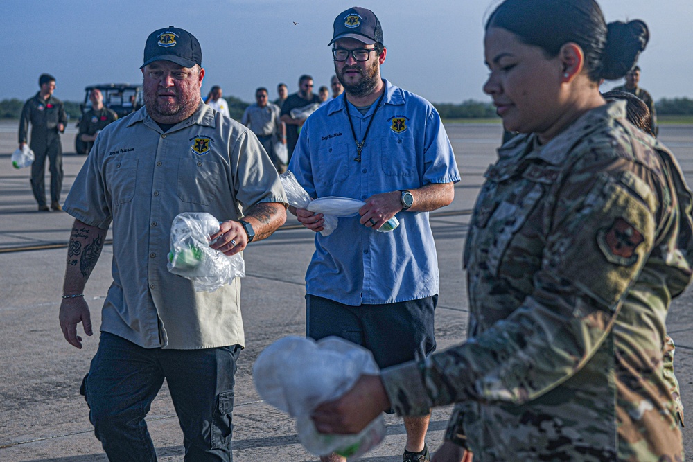 FOD walks ensure clear runways following airshow