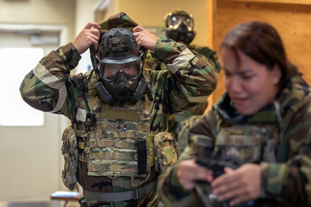 156 CRG Airmen receive CBRN refresher training at SSTK22