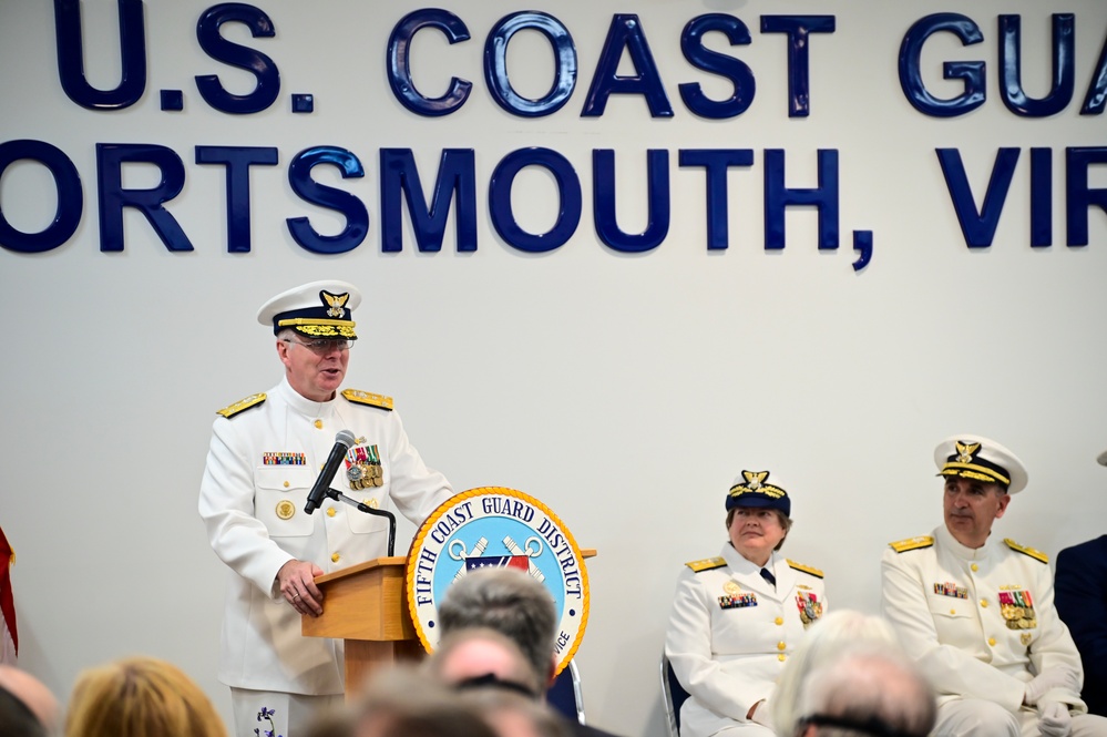 U.S. Coast Guard Fifth District has change of command