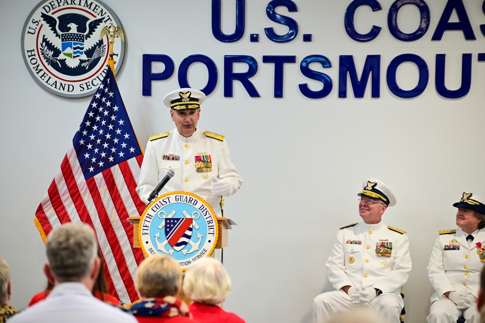 U.S. Coast Guard Fifth District has change of command