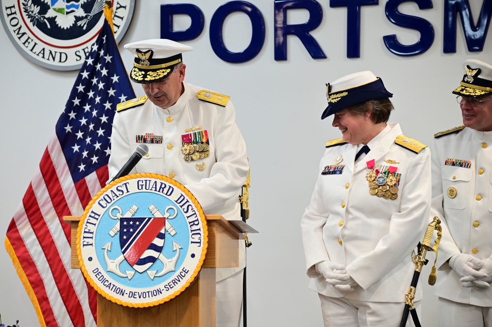 U.S. Coast Guard Fifth District has change of command