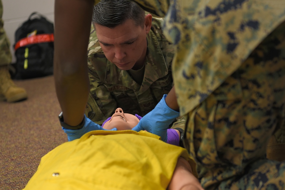 DoD Fire Academy drills EMR psychomotor skills