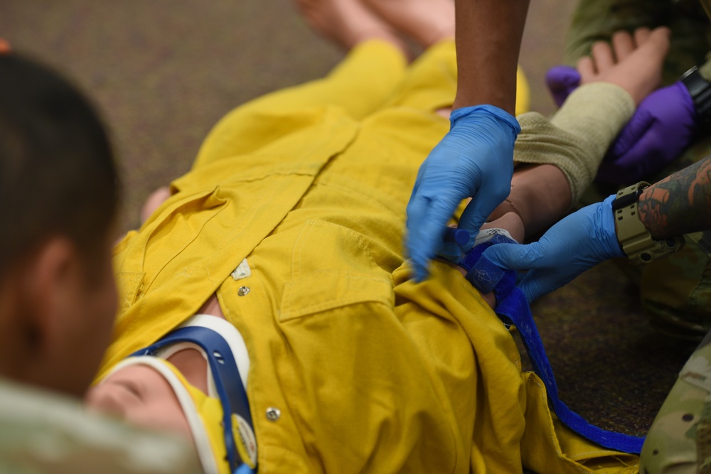 DoD Fire Academy drills EMR psychomotor skills