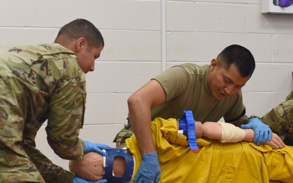 DoD Fire Academy drills EMR psychomotor skills