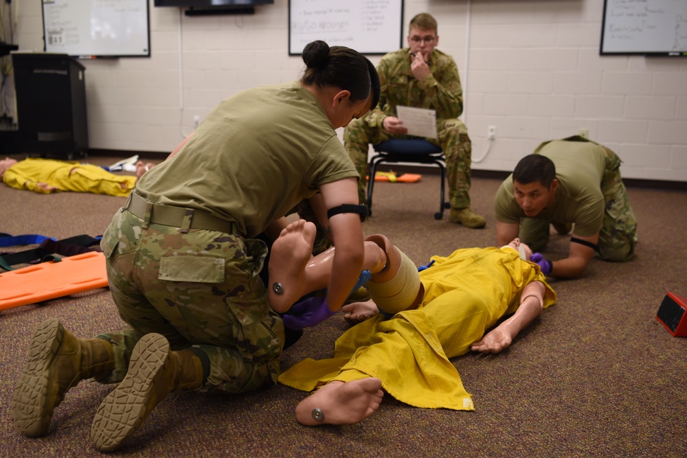 DoD Fire Academy drills EMR psychomotor skills