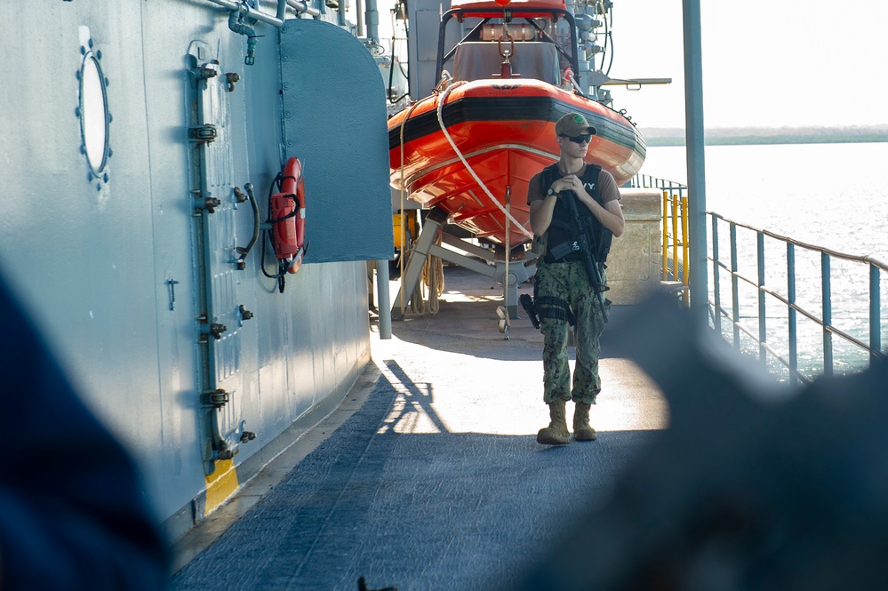 Frank Cable Departs Darwin, Australia