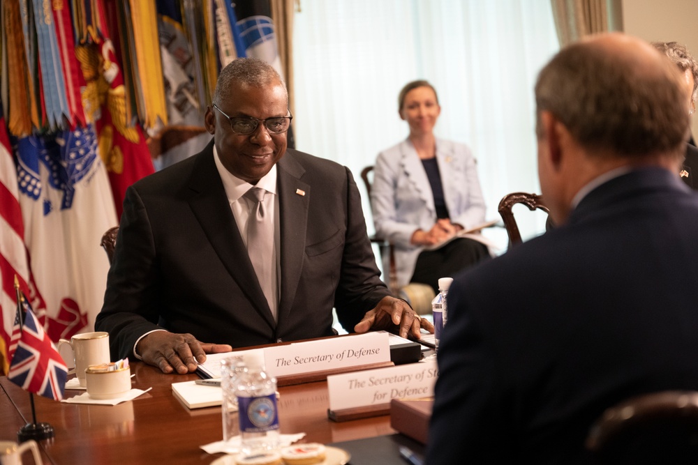 Secretary of Defense Austin and UK Defense Secretary Meet at Pentagon