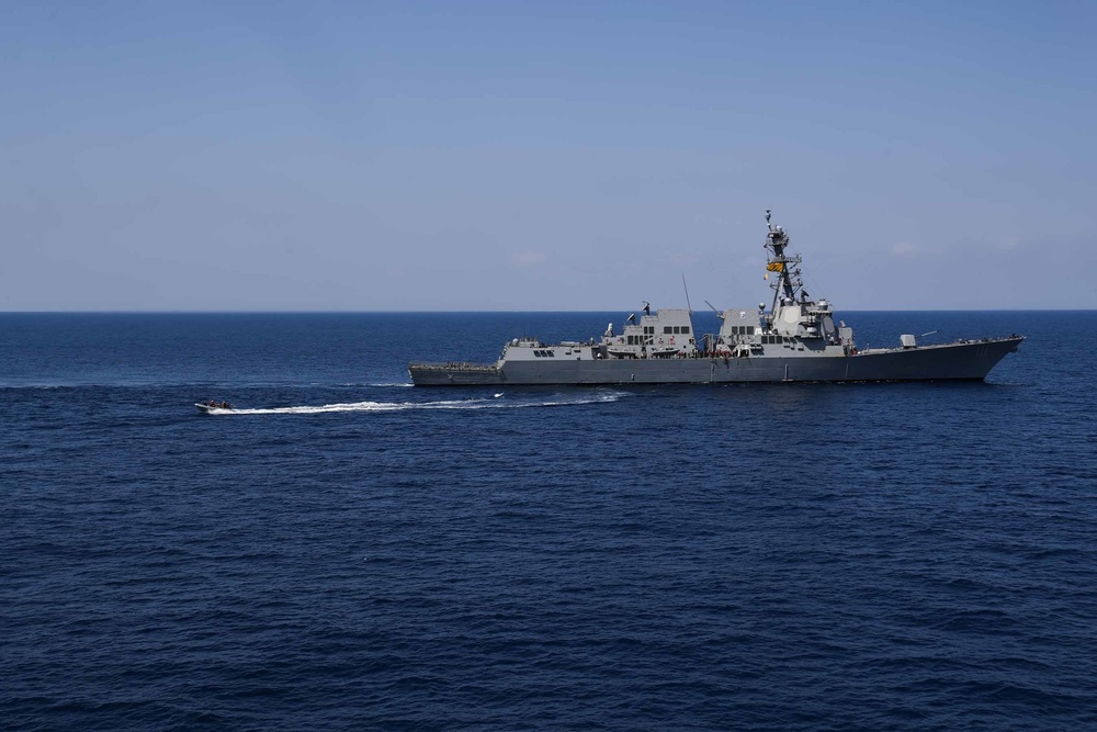 Mobile Bay, Spruance conduct boat operations in the Philippine Sea