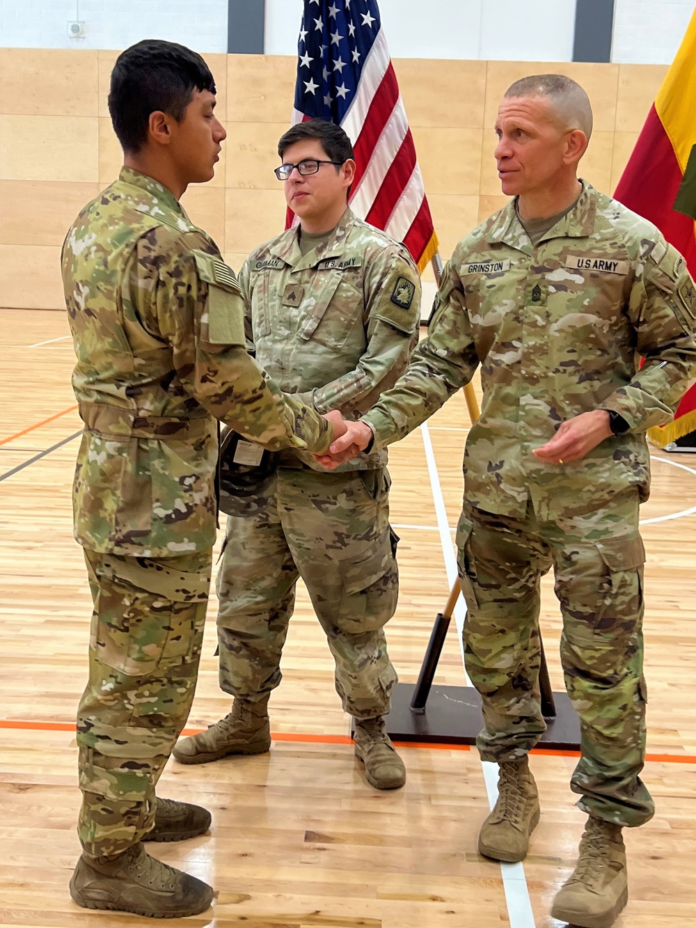 1-3rd Attack Battalion Soldiers meet SMA