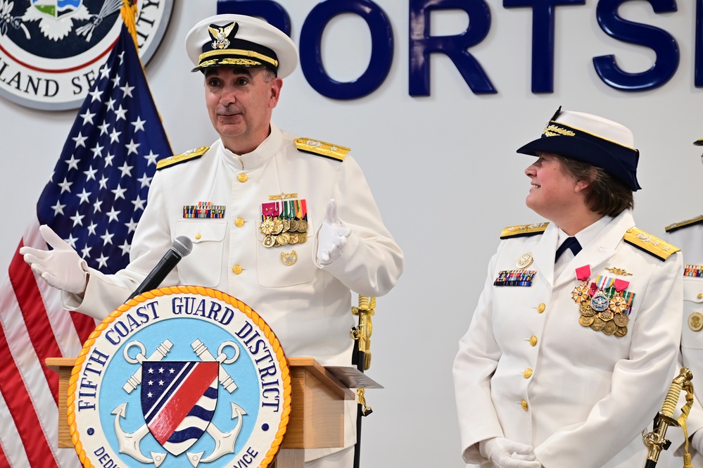 U.S. Coast Guard Fifth District has change of command