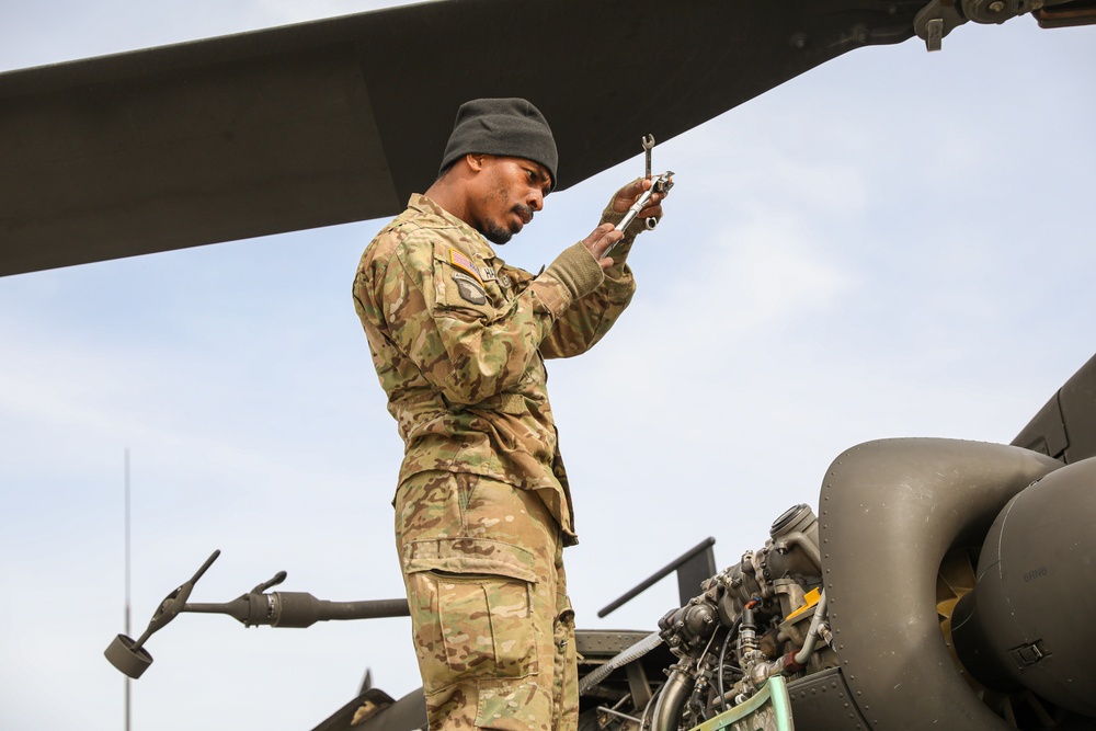 Apache Pre-Flight Operations in Poland