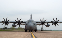133rd Airlift Wing Welcomes First Eight-Bladed Propeller C-130