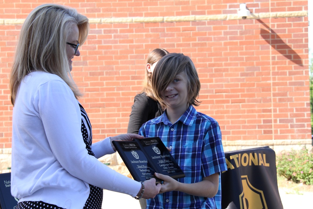 TOP HONORS -- Parker Elementary 6th grader one of Top 5 Beta Club members in country