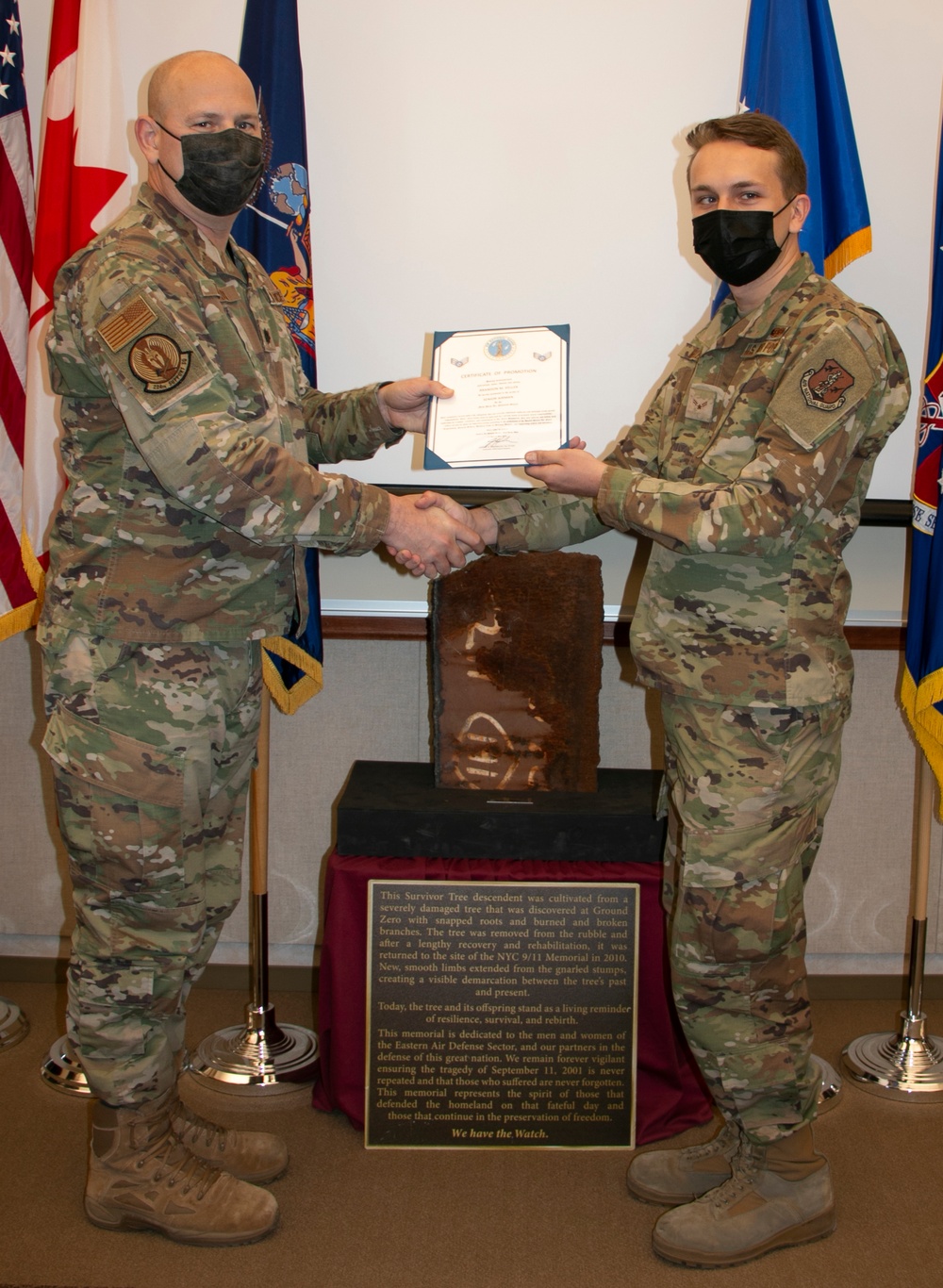 Keller promoted to senior airman at Eastern Air Defense Sector