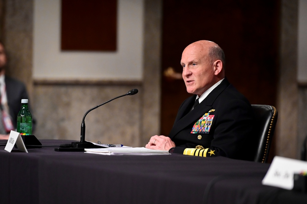 CNO Gilday Delivers Testimony at a Senate Armed Services Committee Hearing CNO Gilday Delivers Testimony at a Senate Armed Services Committee Hearing