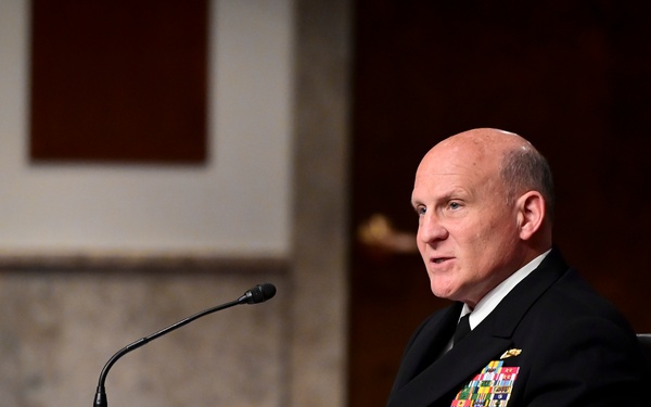 CNO Gilday Delivers Testimony at a Senate Armed Services Committee Hearing