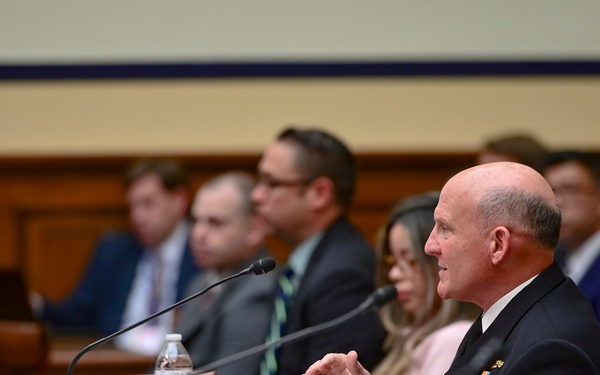 CNO Gilday Delivers Testimony at a House Armed Services Committee Hearing