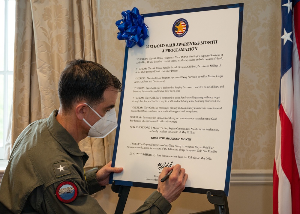 NDW Gold Star Proclamation Signing