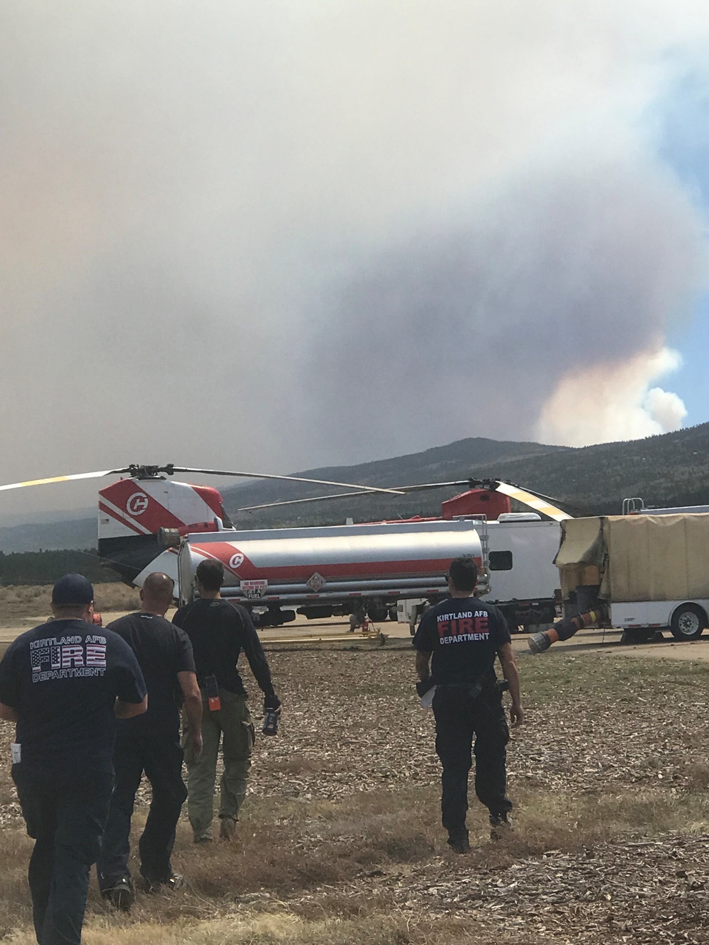 Kirtland firefighters deploy to fight largest wildland fire in US
