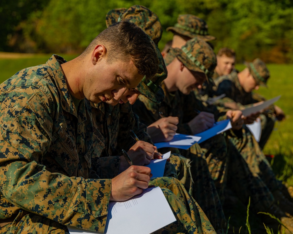 Marines with Bravo Company refine small-unit tactics and infantry skills in a squad competition