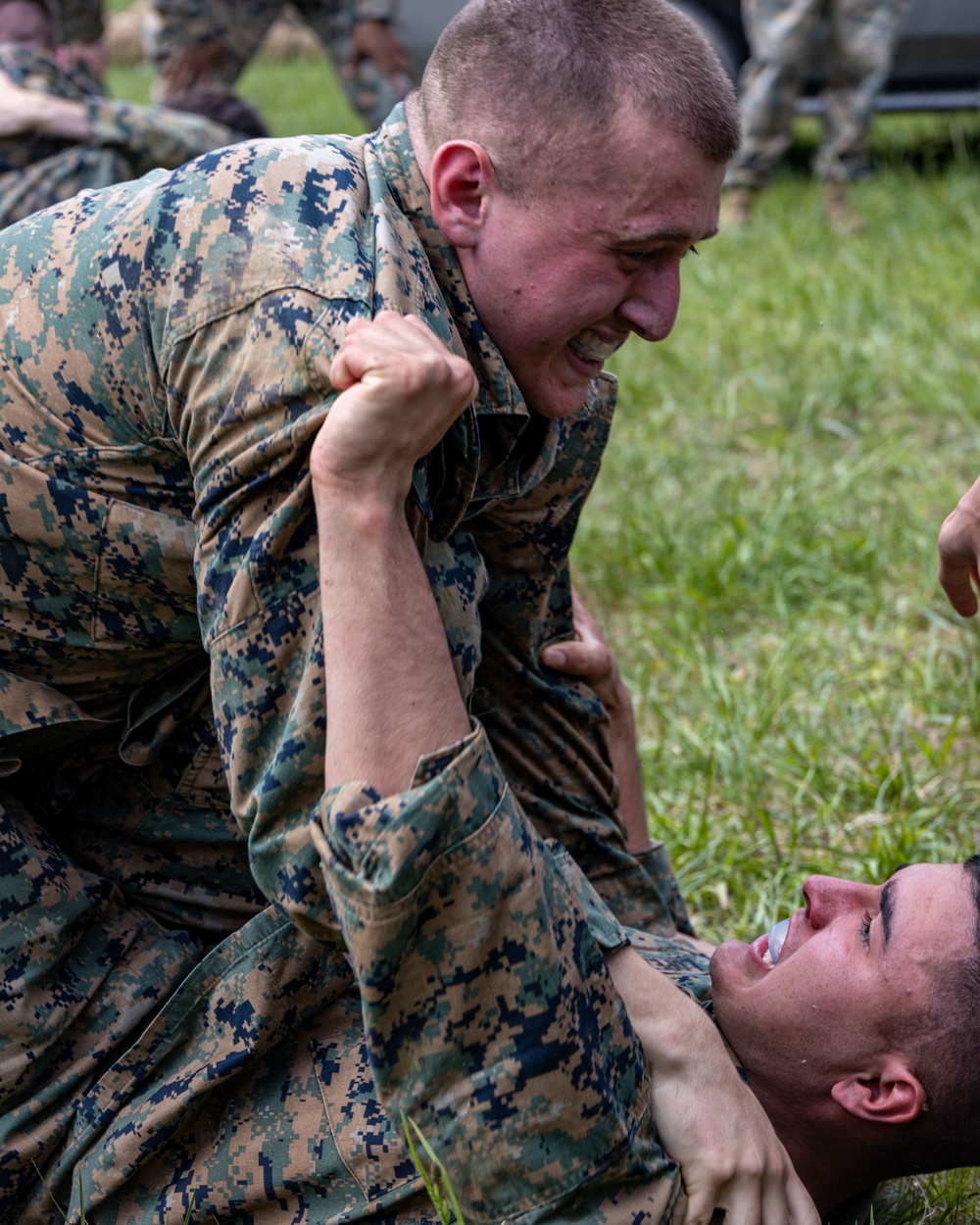 Marines with Bravo Company refine small-unit tactics and infantry skills in a squad competition