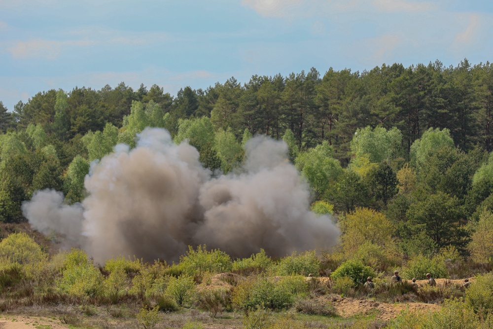 588th BEB Explodes C4 at Polish Range