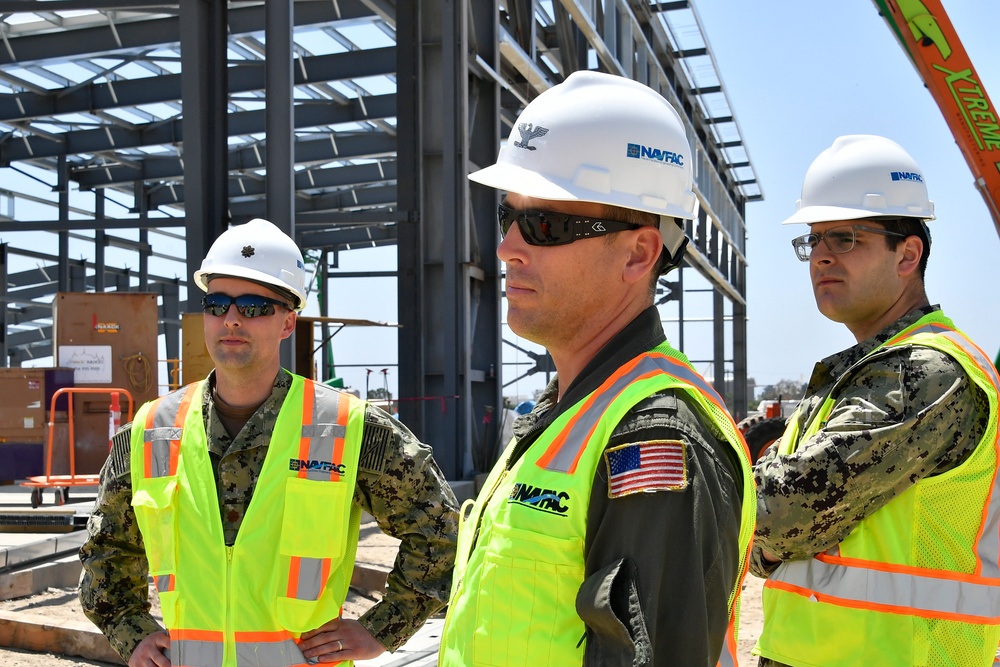 Navy tours Coast Guard Air Station Construction onboard Point Mugu