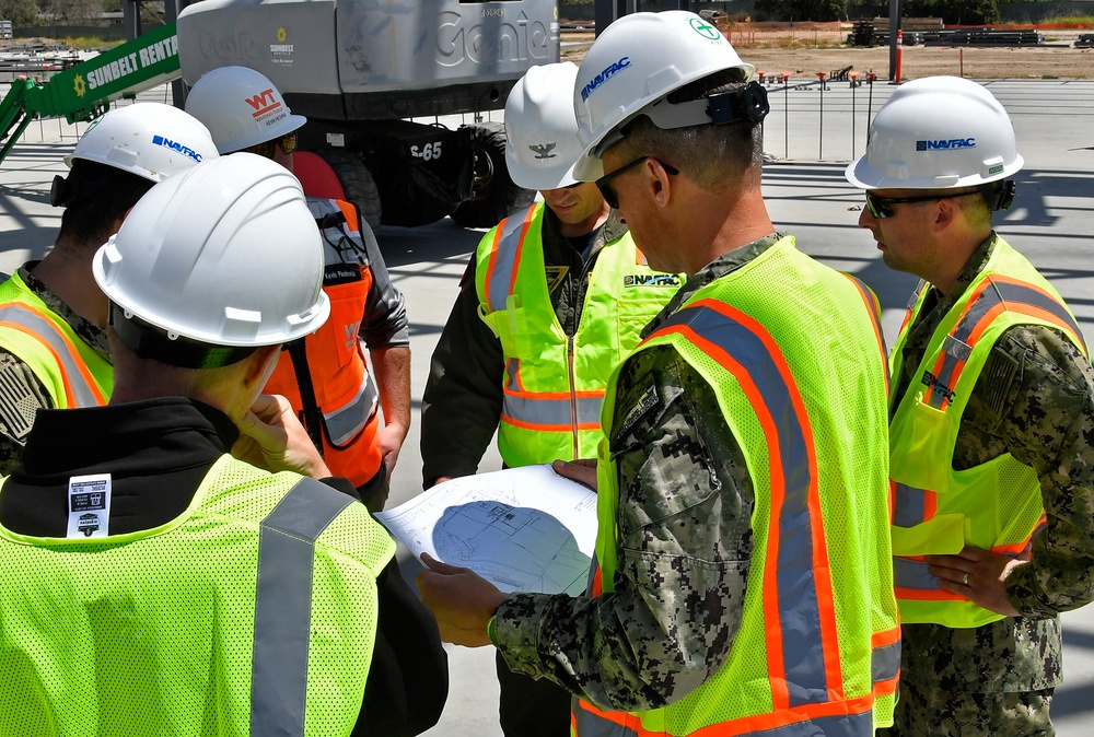 Navy tours Coast Guard Air Station Construction onboard Point Mugu