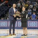 Army Reserve Soldier receives honor during Chicago WNBA game