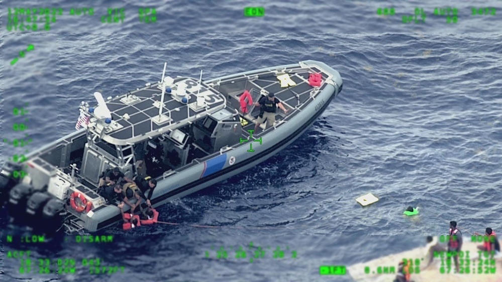 Coast Guard, Customs and Border Protection, partner agencies respond to capsized vessel near Puerto Rico