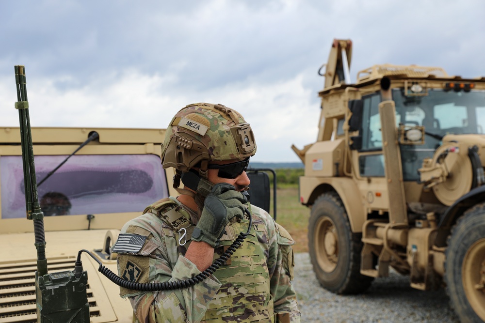 588th Brigade Engineer Battalion Conducts Mine Clearing Line Charge Training