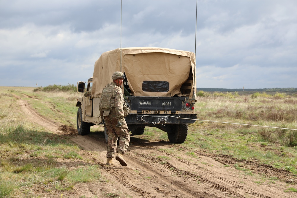 588th Brigade Engineer Battalion Conducts Mine Clearing Line Charge Training