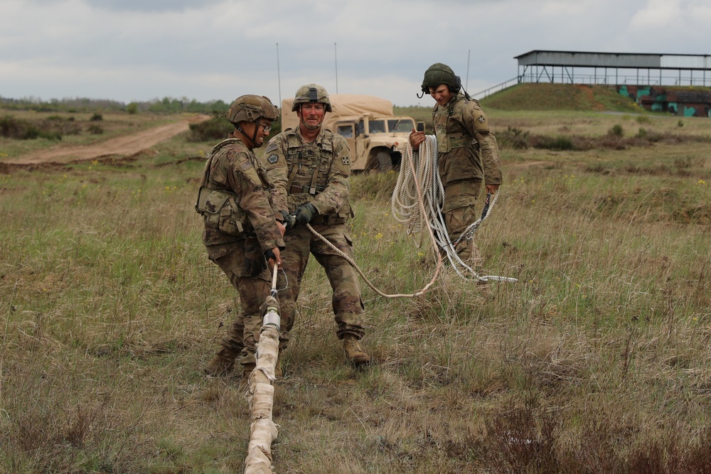 588th Brigade Engineer Battalion Conducts Mine Clearing Line Charge Training