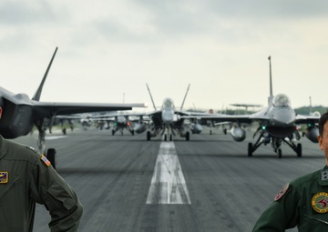 NAF Misawa, 35th FW, and JASDF Participate in “Elephant Walk” at Misawa Air Base