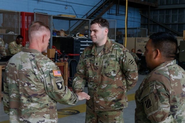 FORSCOM CSM Sims Visits 3rd CAB