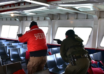 Exercise tests Coast Guard, law enforcement, and medical personnel in Straits of Mackinac